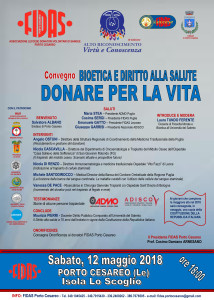 Locandina DONARE PER LA VITA