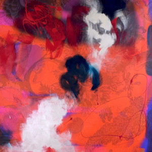 Giovanna Fra_Overexposed_2018_foto digitale elaborata e smalto su tela_cm 130x130