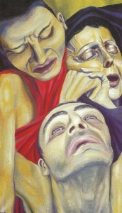 studio sul dolore- olio su tela