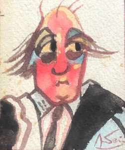 Autoritratto Federico Fellini - @ Archivio Terzi - Luchetti