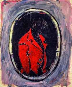 Carlo Mattioli - La giacca rossa - tempera su carta intelata - Collezione privata___Parma2020 (1)