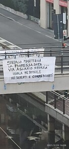Striscione Ponte Ascanio Sforza -20210223-